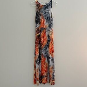 Sleeveless Multicolor Maxi Dress